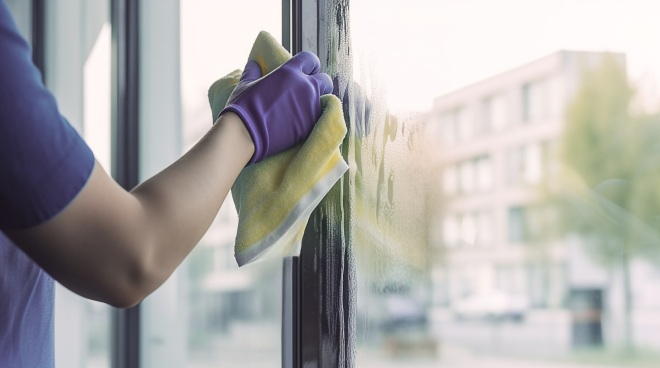 deep cleaning windows